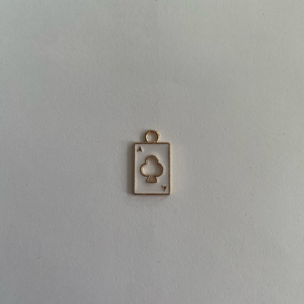 Gold Playing Card Pendant Necklace